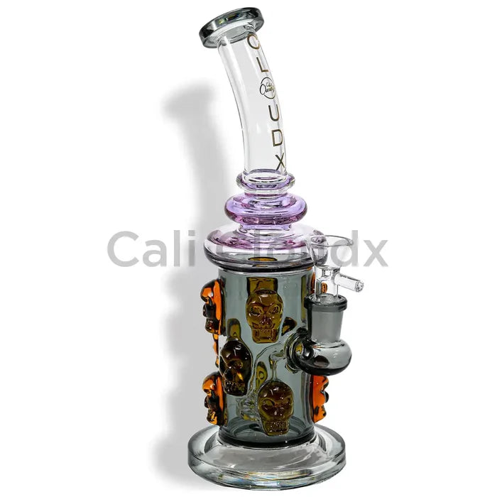 11 Skull Marble Water Pipe By Cali Cloudx Glass Waterpipe