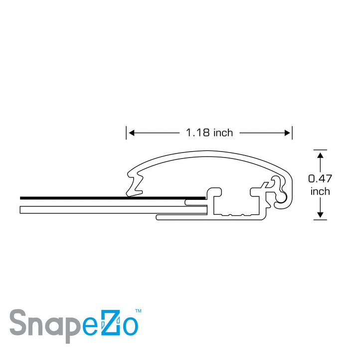 11x14 Red SnapeZo® Snap Frame - 1.2" Profile