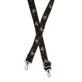 1.2" Neutral Scrolling Floral Emb Guitar Strap - Posh West Boutique