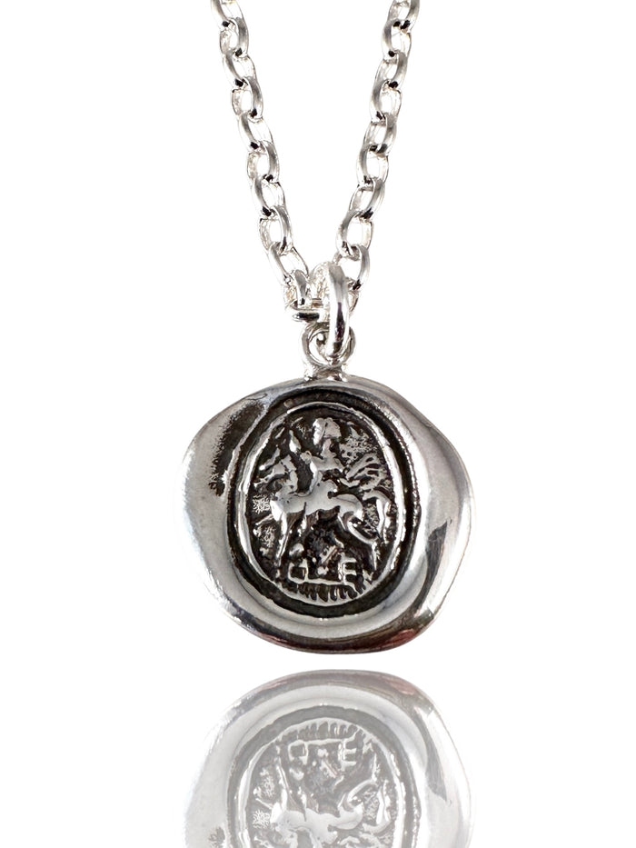 18" Crest on Chain , Saint George , Double Gryphon, Hammer