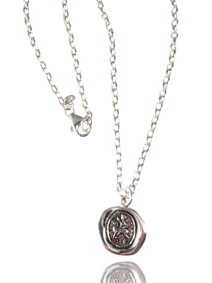 18" Crest on Chain , Saint George , Double Gryphon, Hammer