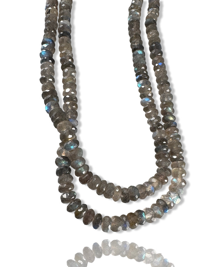 18" Faceted Labradorite Necklace