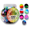 3 Ml Round Jar Assorted Color - 100 Count