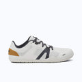 Xero Shoes 360 Rally Men Shoe in White with Gray Shoelace and with Toe Facing Right