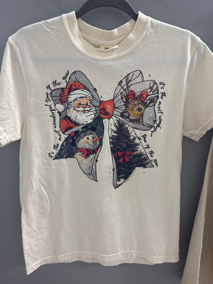 Vintage Characters Bow T Shirt!  (Not a sweatshirt) - Posh West Boutique
