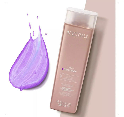 Acondicionador Matizador Tec Italy Lumina 300ml Rubios Canas