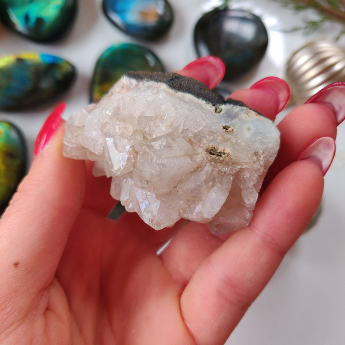 Anandalite Cluster, Natural Aurora Quartz Cluster (#12) - Simply Affinity