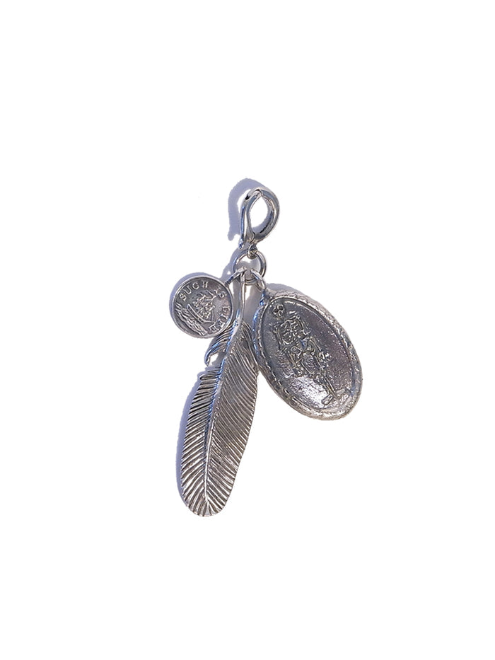 ancient coin charm X