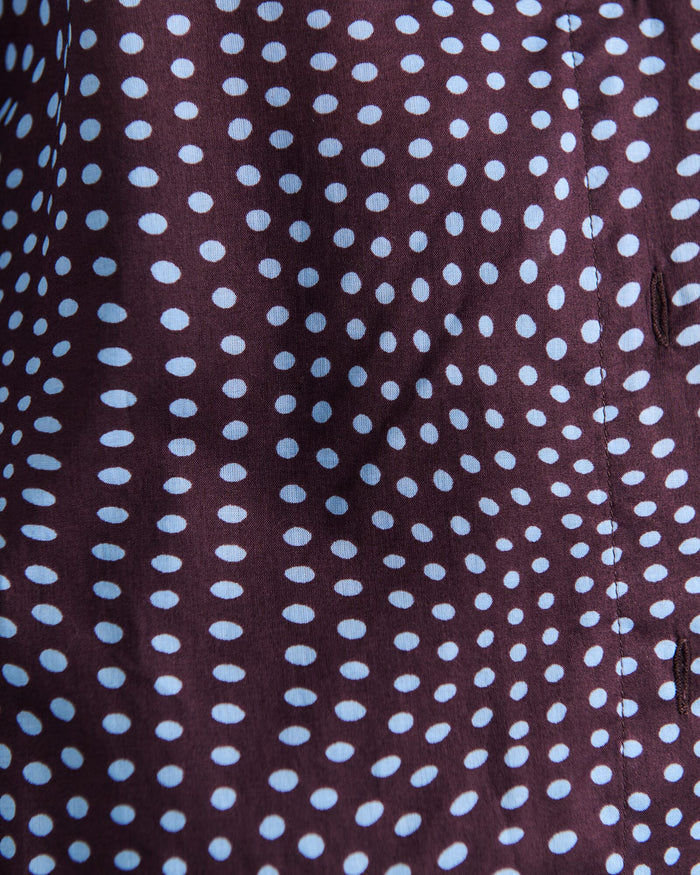 JAG ania spot long sleeve shirt brownmulti