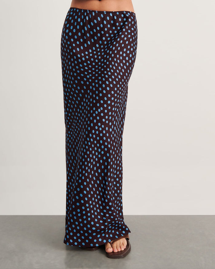 JAG ania maxi skirt brownmulti
