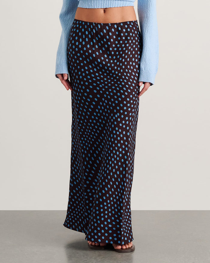 JAG ania maxi skirt brownmulti