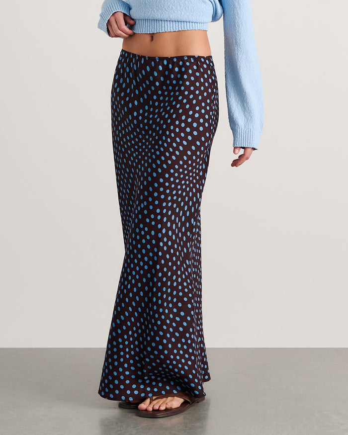 JAG ania maxi skirt brownmulti