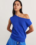 JAG arden off shoulder knit brightblue