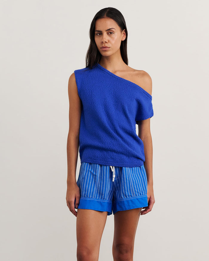 JAG arden off shoulder knit brightblue