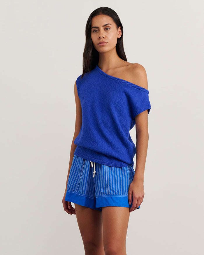 JAG arden off shoulder knit brightblue