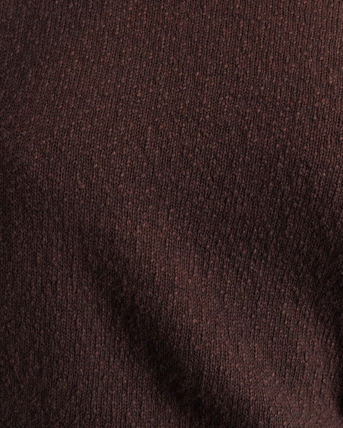 JAG arden off shoulder knit darkchocolate