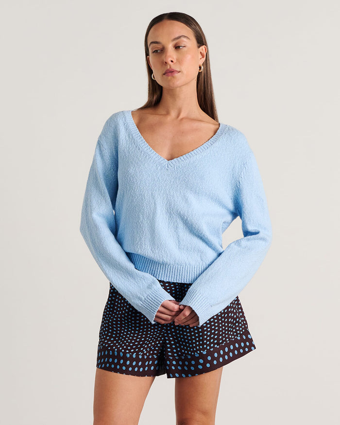JAG arden long sleeve top paleblue