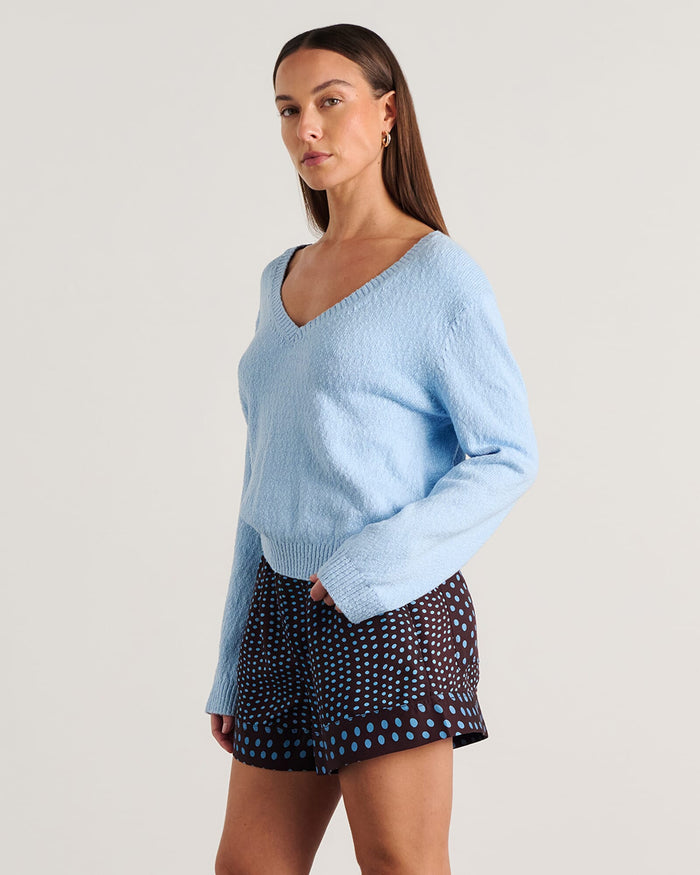 JAG arden long sleeve top paleblue