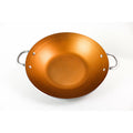 Ayesha Curry Kitchenware 10382 Ayesha Curry Home Collection Nonstick Wok/Stir Fry Pan/Wok Pan - 14 Inch,, Brown Sugar
