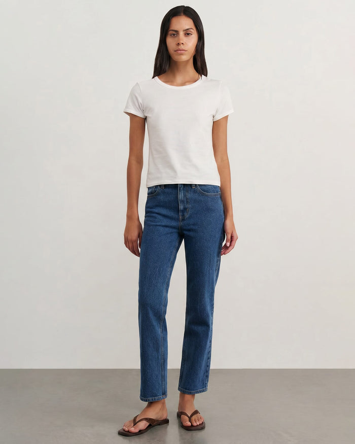 JAG bambi crop jean bluewash