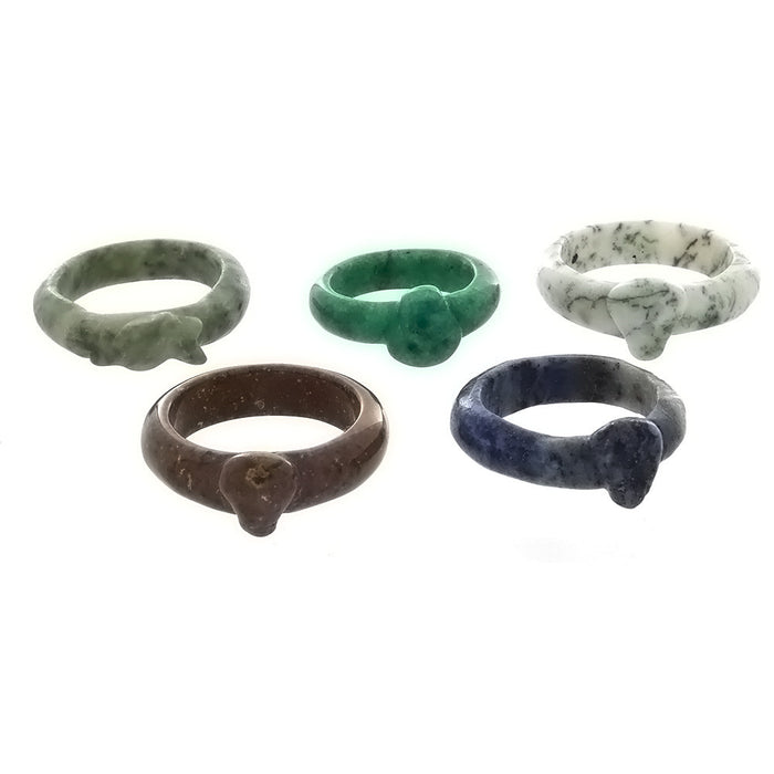 BAND GEMSTONE STYLE 5 MM RING (100)