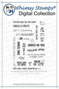 Best Fishes Sentiments - Digital Stamp - Whimsy Stamps