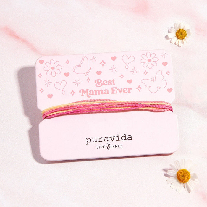 Best Mama Ever Bracelet Card