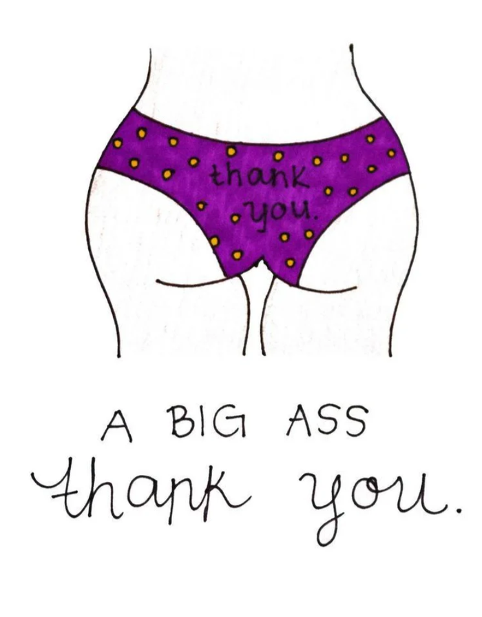 Big Ass Thank You Card