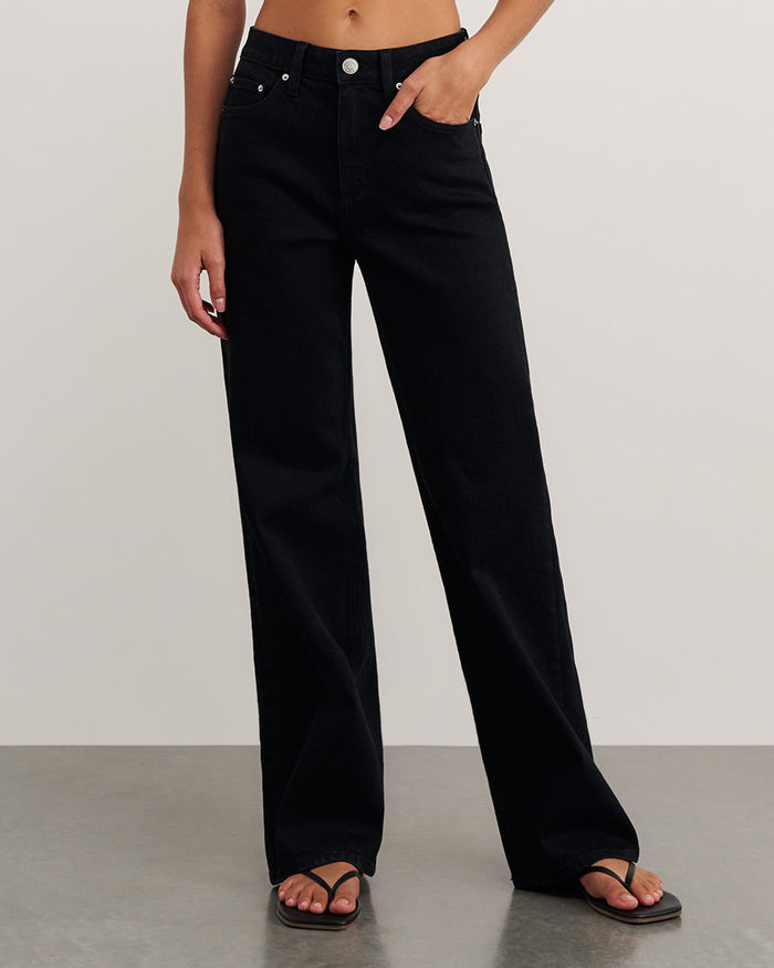 JAG billie wide leg jean black