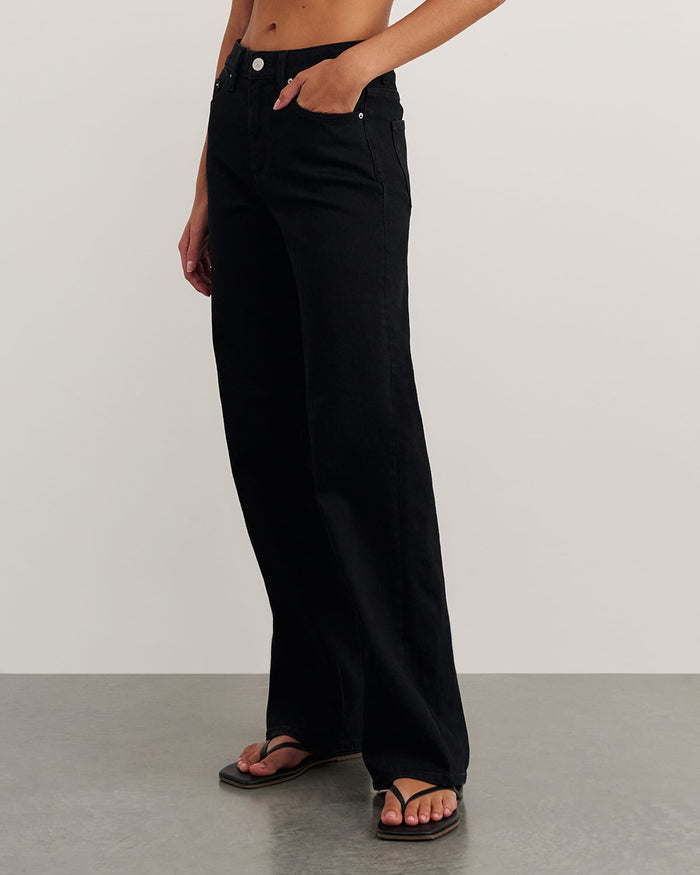 JAG billie wide leg jean black