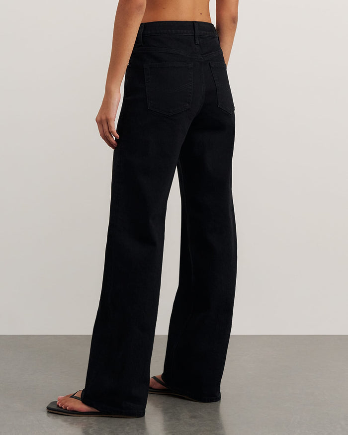 JAG billie wide leg jean black