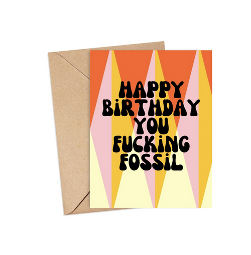 "Birthday Fossil" Card