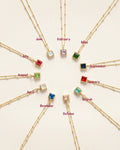 Birthstone Necklace in a Bottle