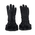 Black Fishtail Faux Suede Gloves - Posh West Boutique