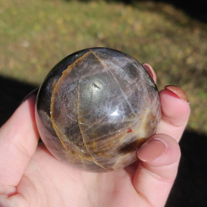 Black Moonstone Sphere (#4)
