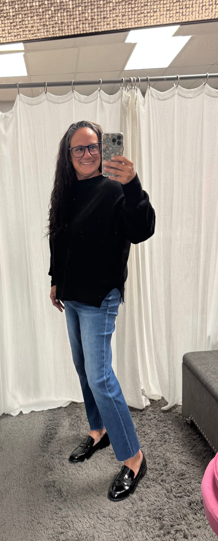 Black Wool Blend Pullover Sweater - Posh West Boutique