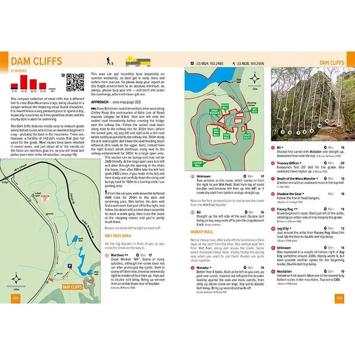 blue mountains climbing guide 2019 edition dam cliffs