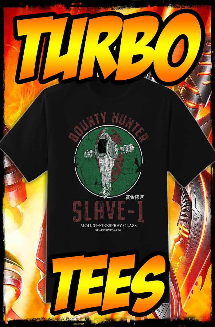 BOBA FETT - SLAVE I - NEW POP TURBO TEE!