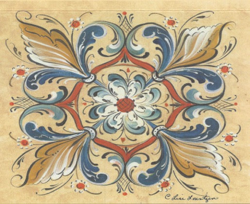 Boxed Note cards, Lise Lorentzen Rosemaling assortment