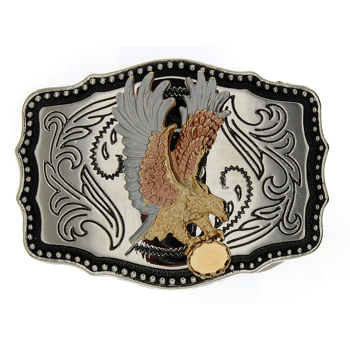 BUCKLE THEMED EAGLE CABOCHON 8 X 10 MM