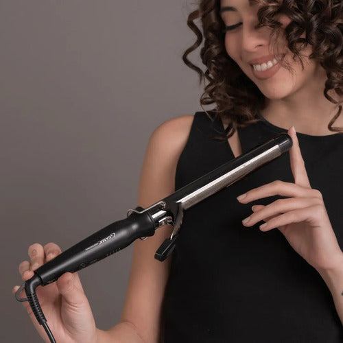 Buclera Gama Salon Curl 25mm Profesional Ondas Definidas Negro