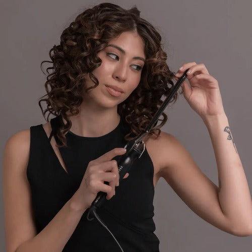 Buclera Gama Salon Curl 25mm Profesional Ondas Definidas Negro