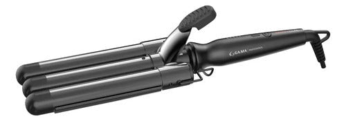 Buclera Triple Tubo Gama Triferro Salon Ondas Profundas Negro