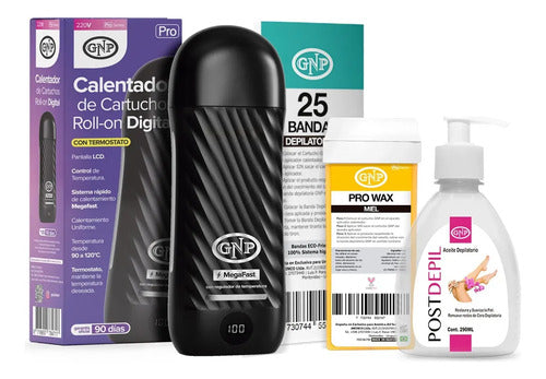 Calentador De Cera, Cera Depilatoria Gnp, Bandas Y Aceite