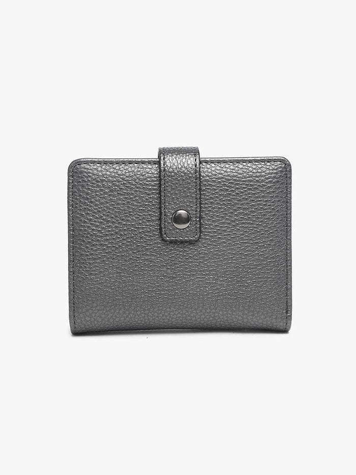 Camila RFID Wallet w/ Removable Card Slot in Gunmetal