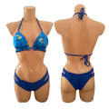 Cape Verde Island Print Blue Bikini Set