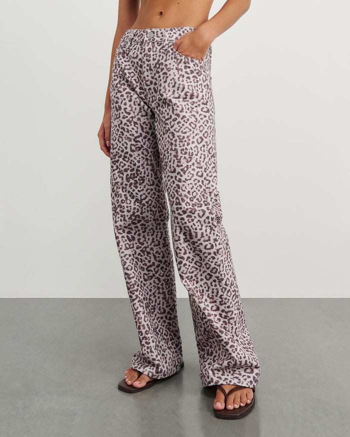 JAG carrie slouch jean leopard leopard