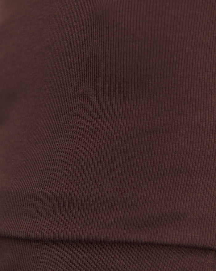 JAG celina blanket stitch tank darkchocolate