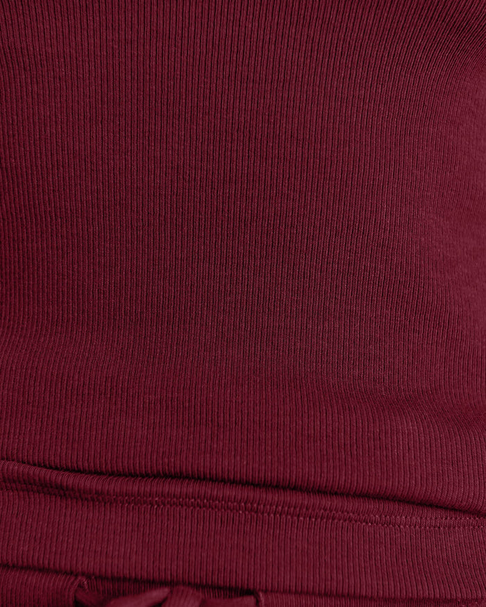 JAG celina blanket stitch tank burgundy