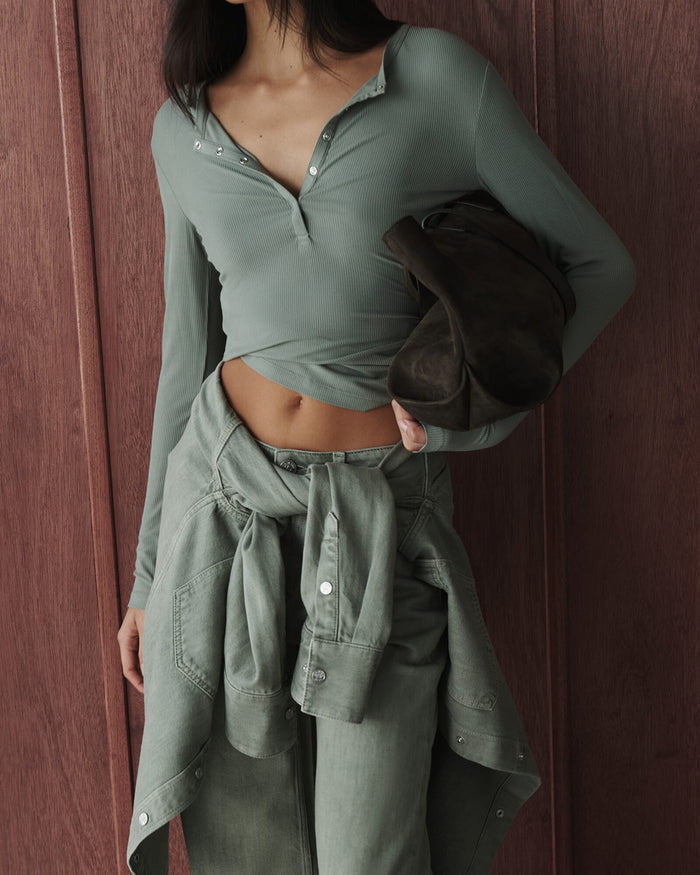 JAG celina henley top sage